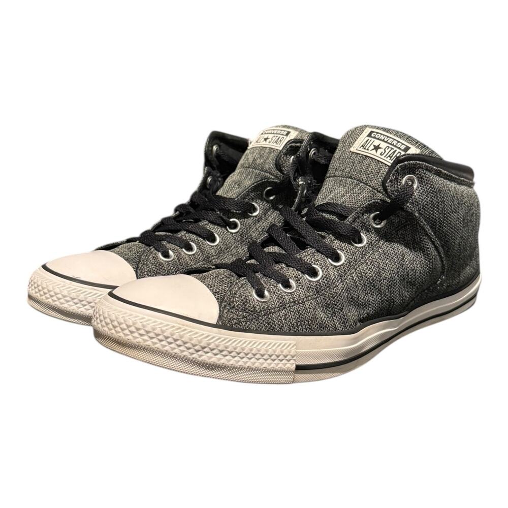 Converse All Star Chuck Taylor Mid Top Gray Black Sneakers Men’s Size 12